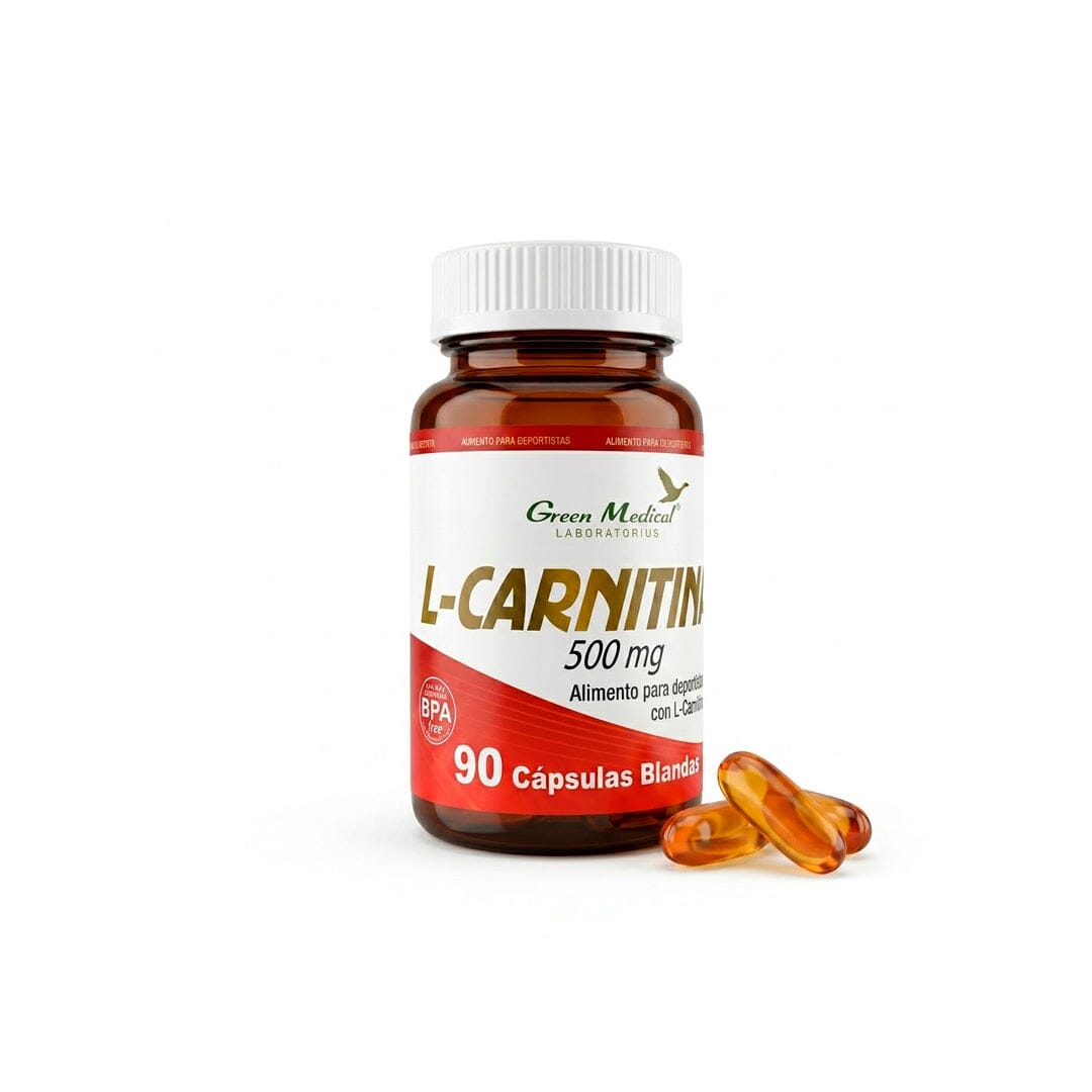 L-Carnitina 500 mg x 90 cápsulas blandas Green medical
